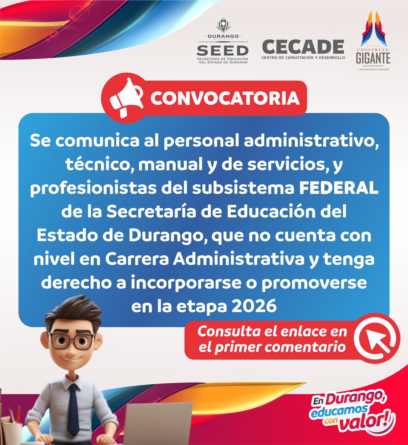 CONVOCATORIA CA BASES SUBSISTEMA FEDERAL 2026
