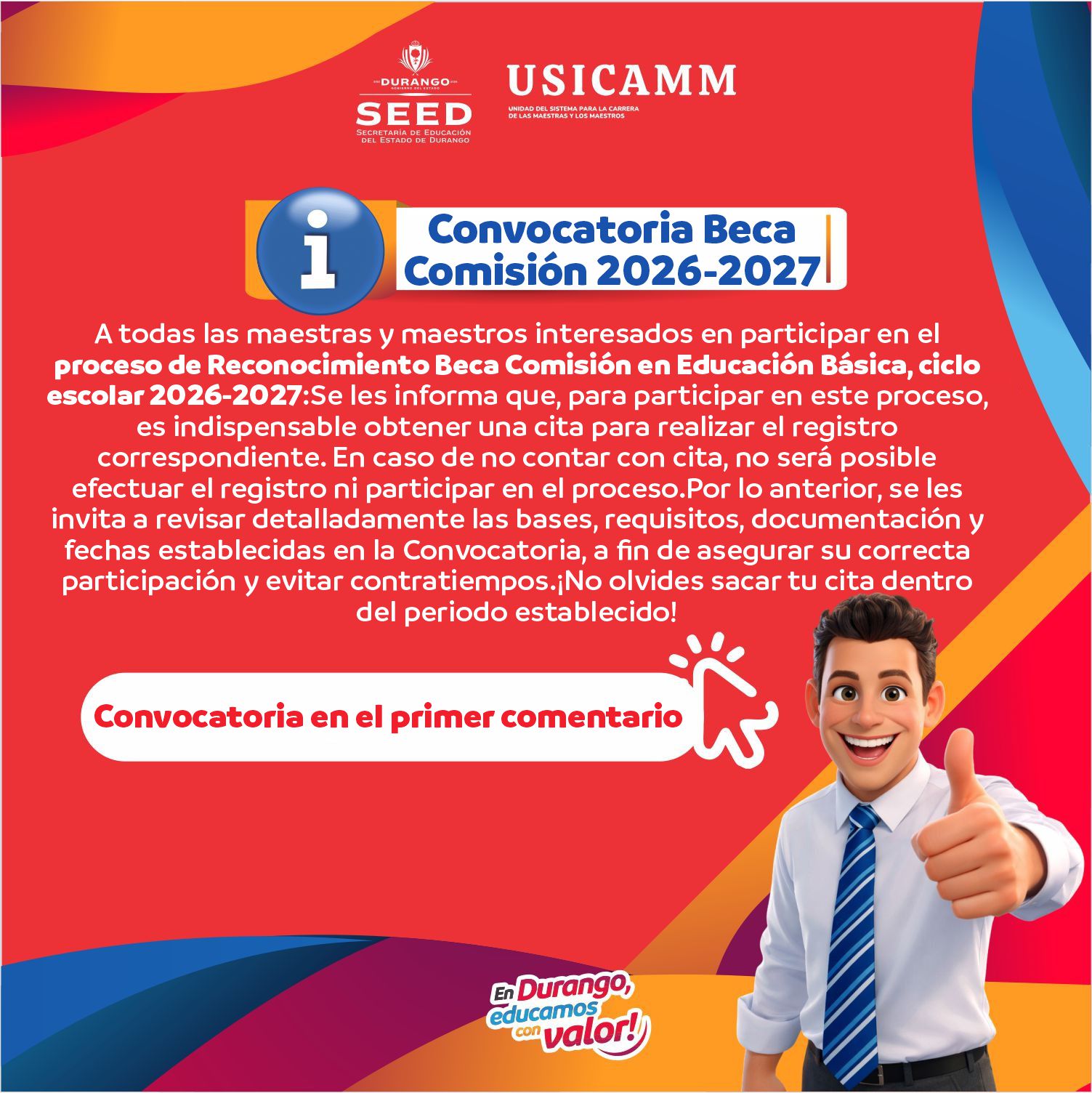 CONVOCATORIA BECA COMISION 2026-2027